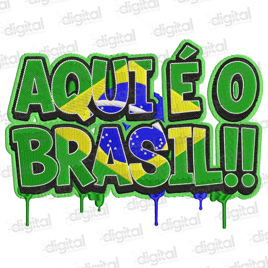 Matriz Bordado Aqui é o Brasil
