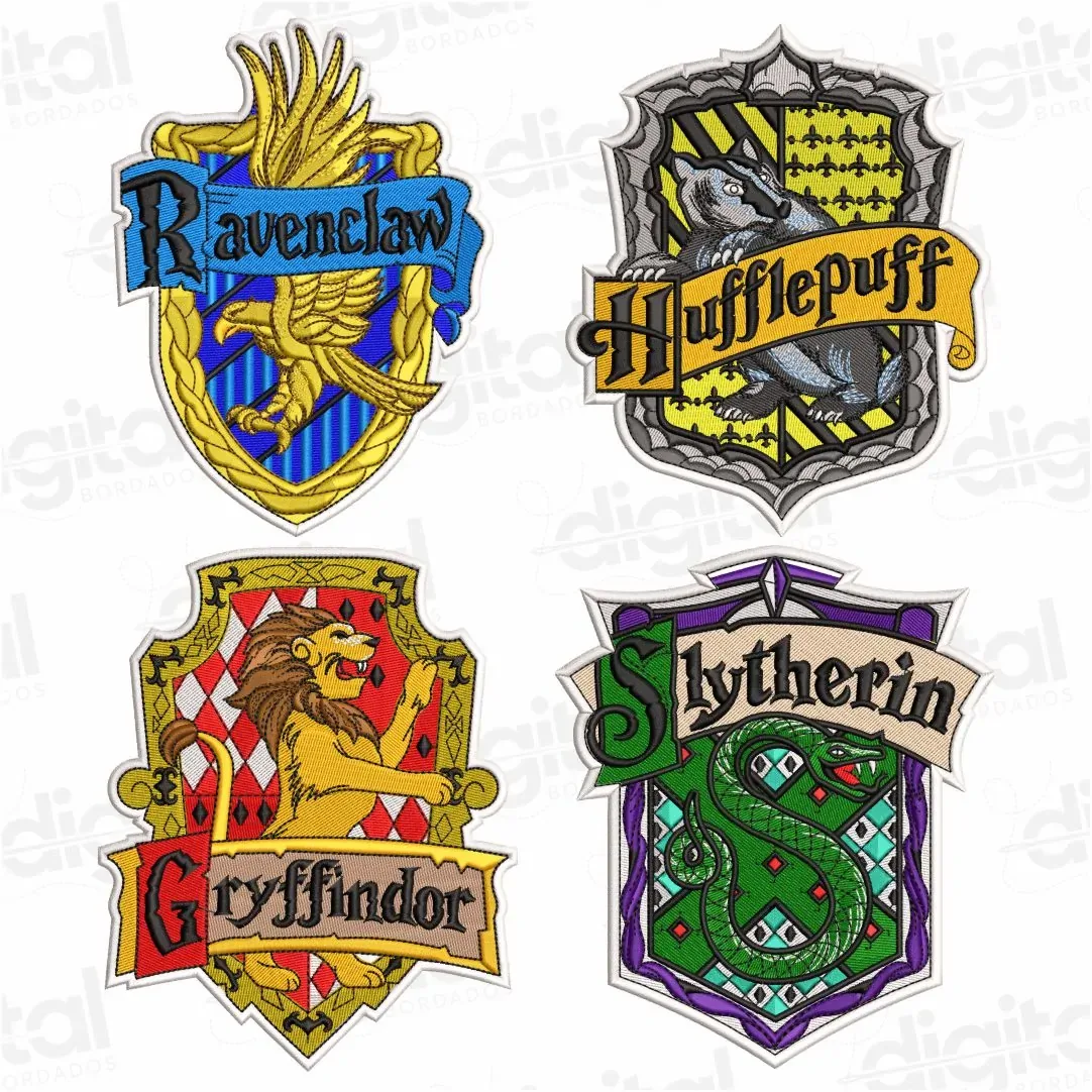 Coleção de Matrizes Brasões Escolas de Hogwarts