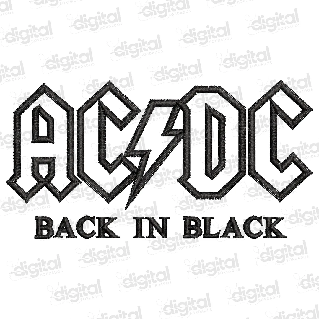 Matriz Bordado Logo ACDC