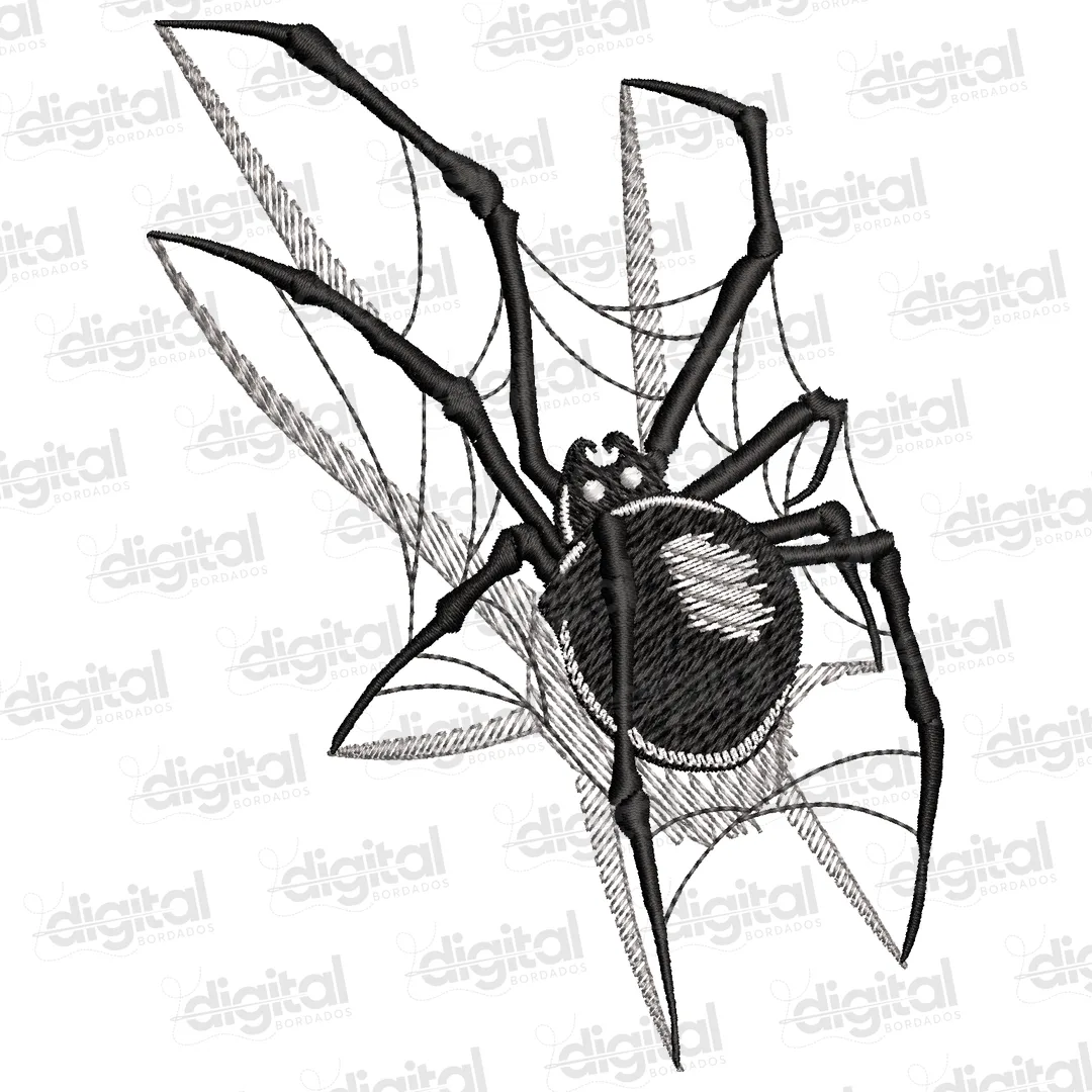 Matriz Bordado Aranha 3D
