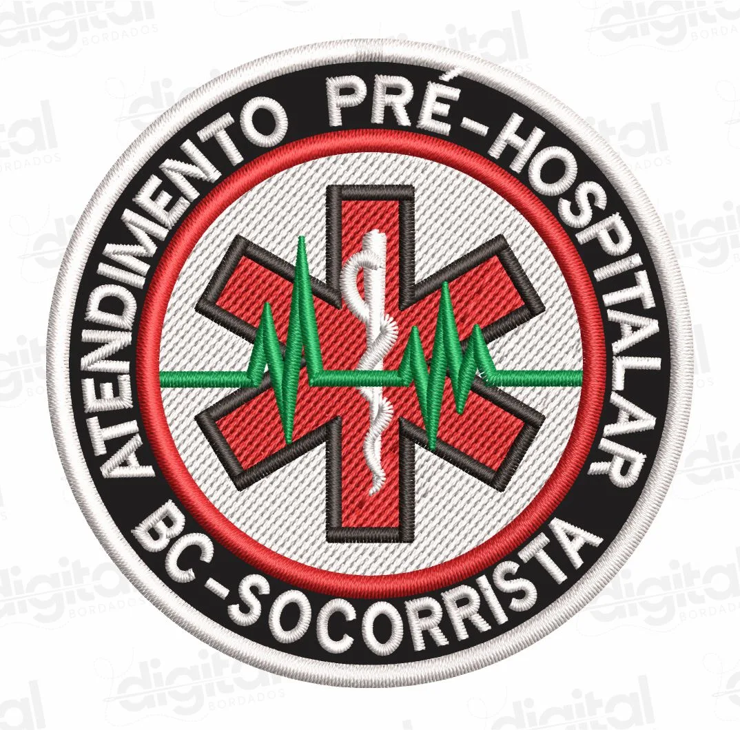 Matriz Bordado Atendimento Pré Hospitalar Socorrista