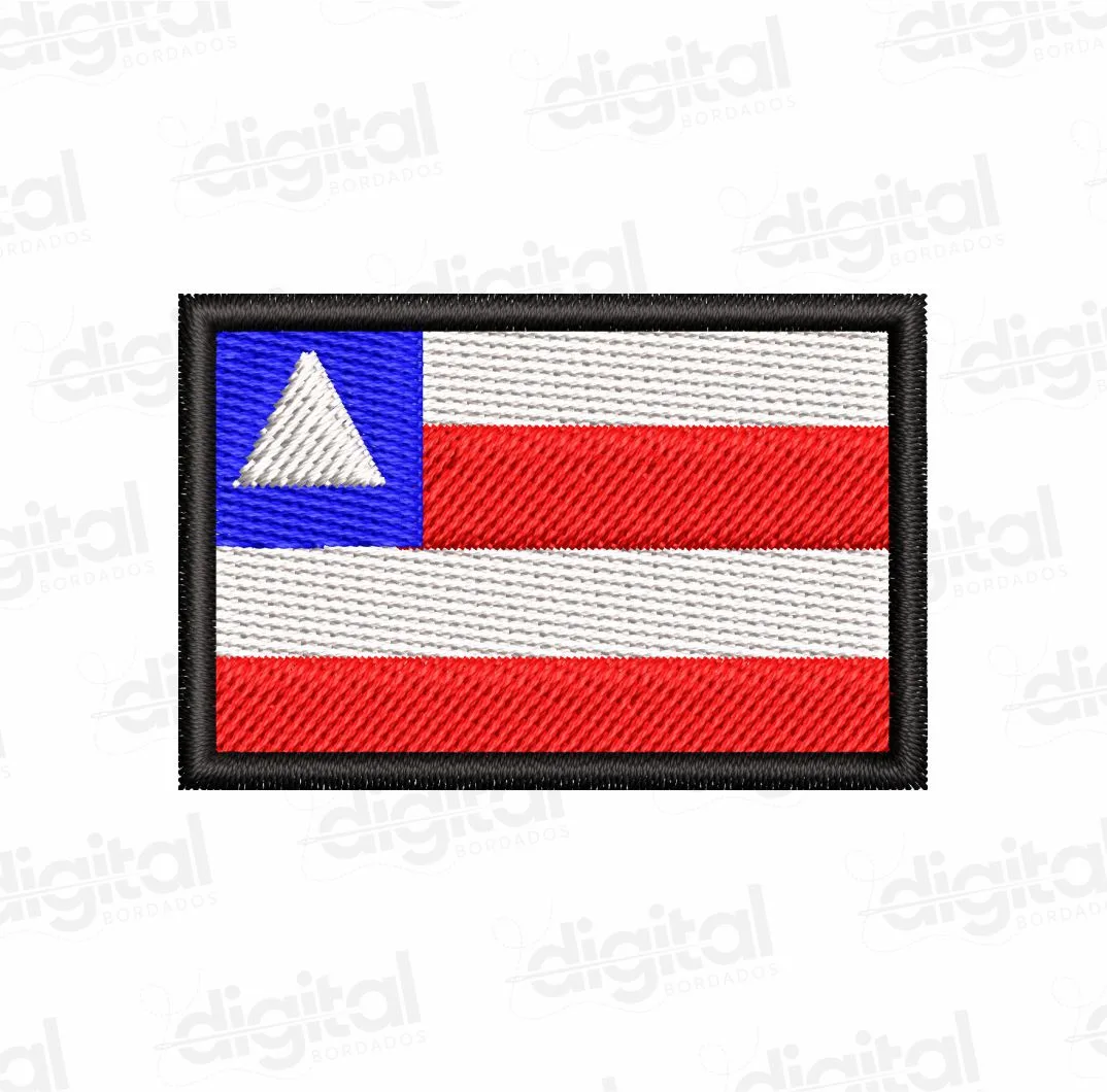 Matriz Bordado Bandeira Bahia 5cm