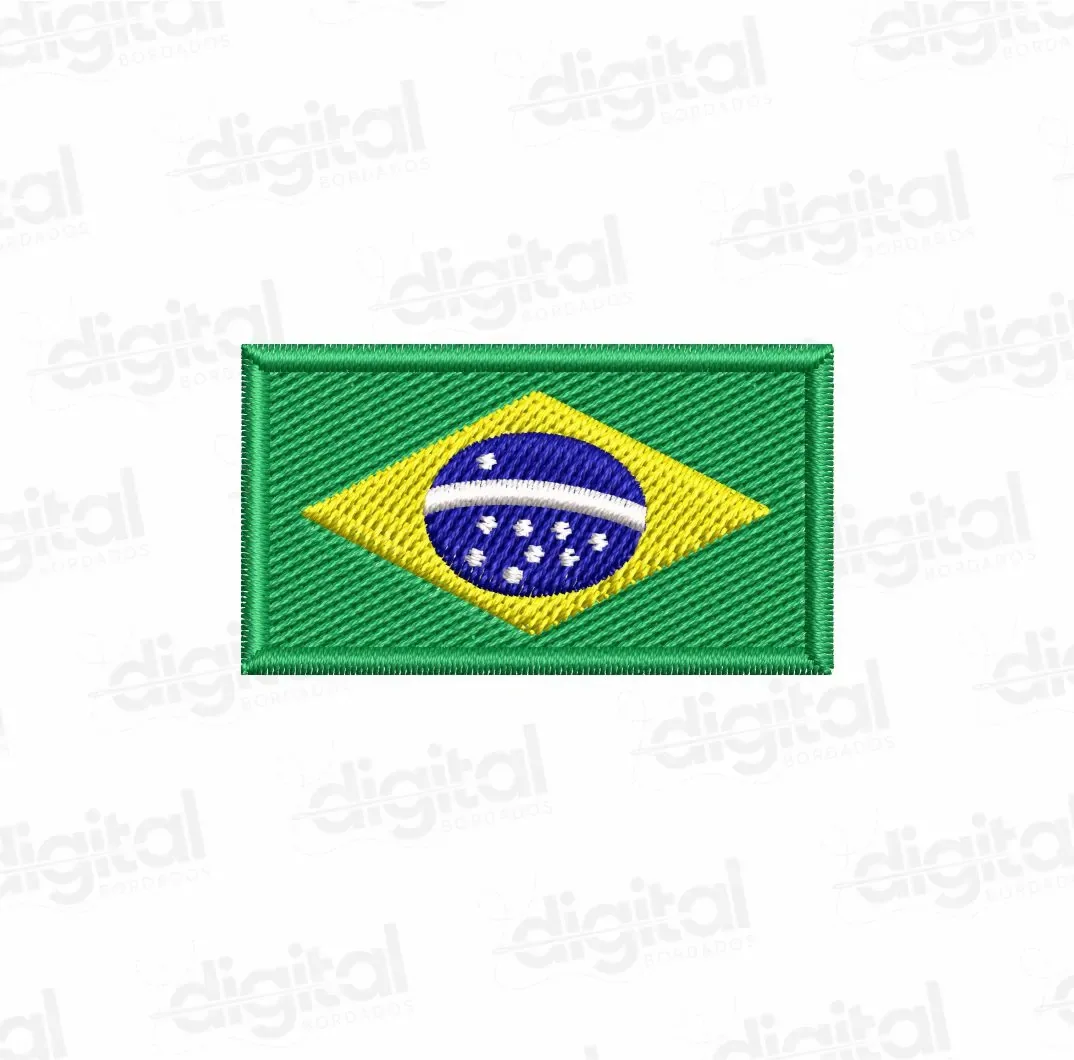 Matriz Bordado Bandeira Brasil 5cm