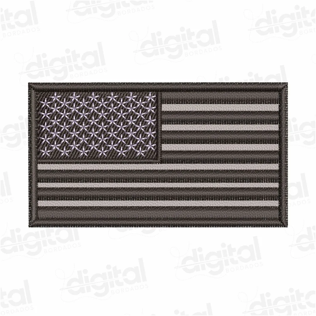 Matriz Bordado Bandeira EUA Exército