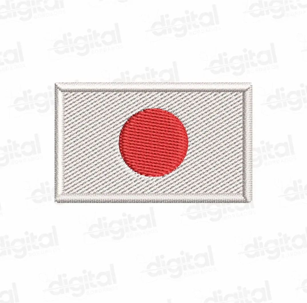 Matriz Bordado Bandeira Japão 5cm