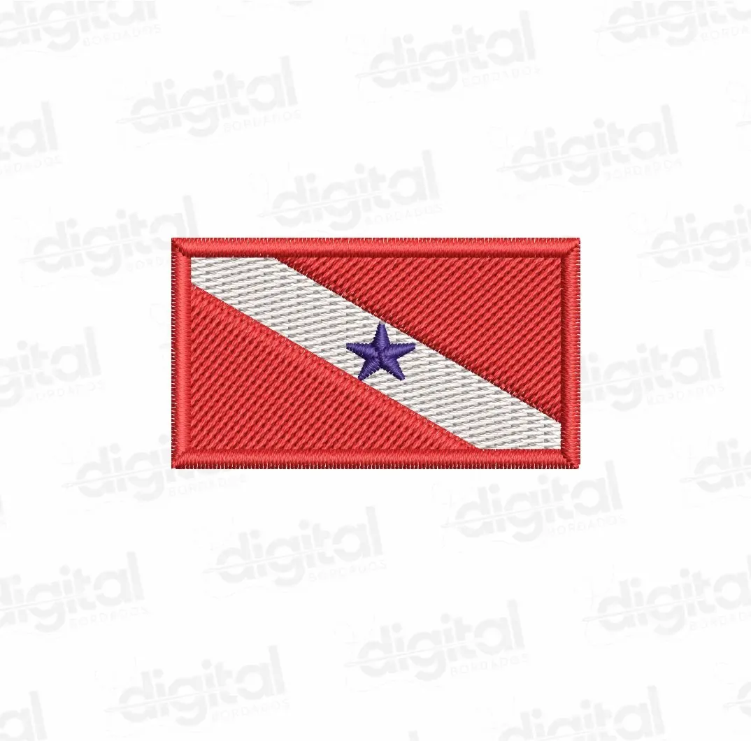 Matriz Bordado Bandeira Pará 5cm