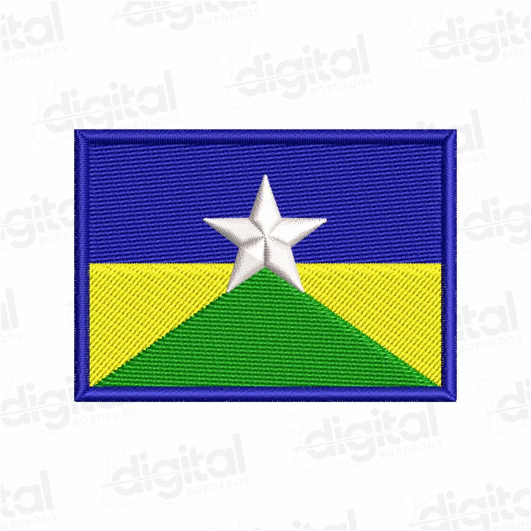 Matriz Bordado Bandeira Rondônia