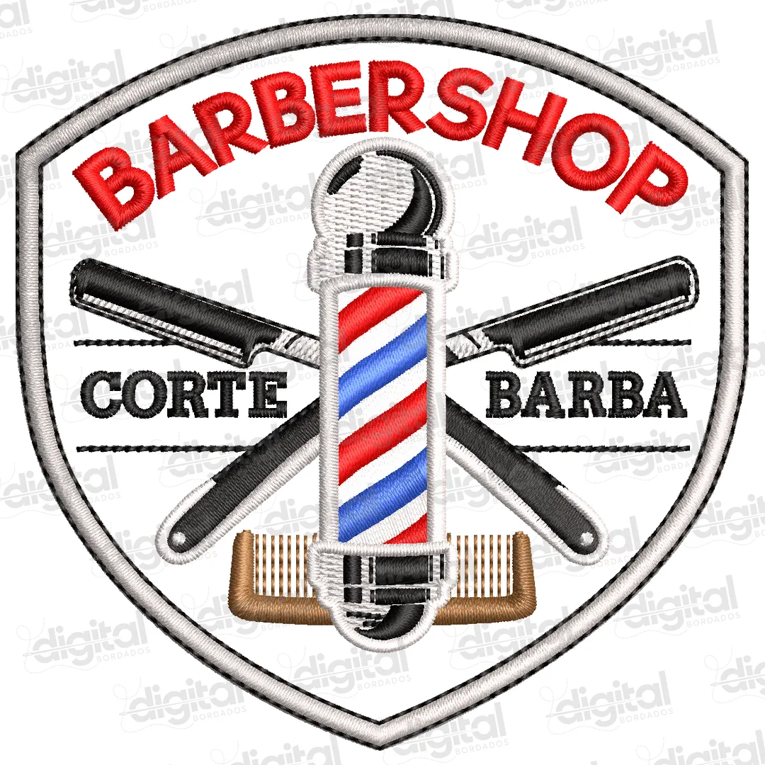 Matriz Bordado BarberShop 2
