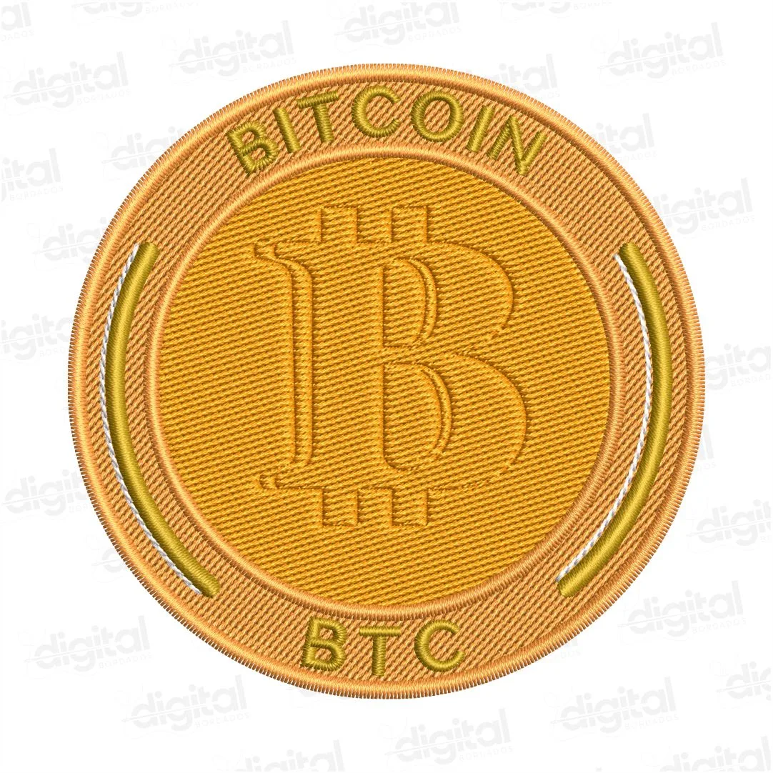 Matriz Bordado Bitcoin Btc