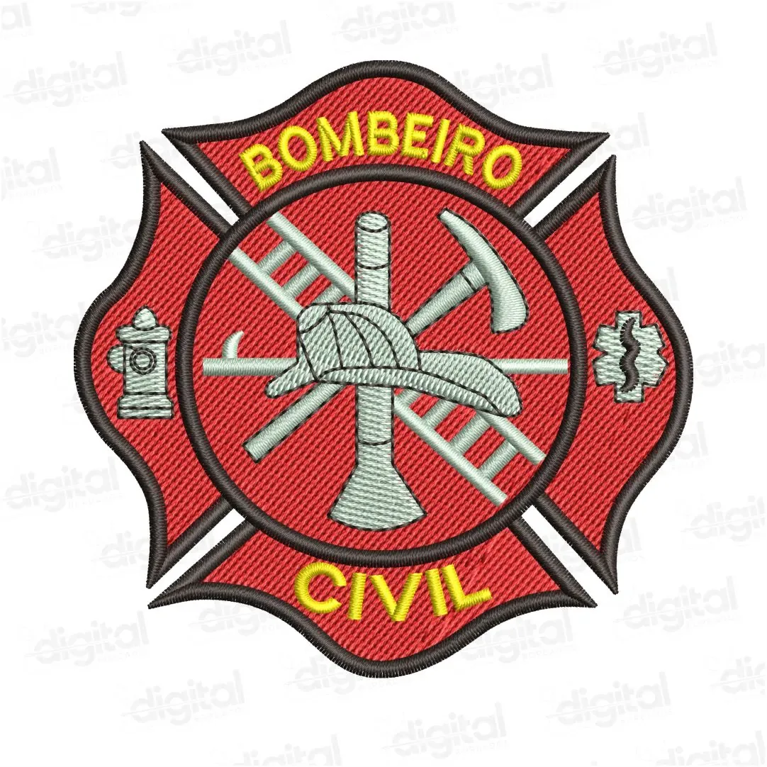 Matriz Bordado Bombeiro Civil 3