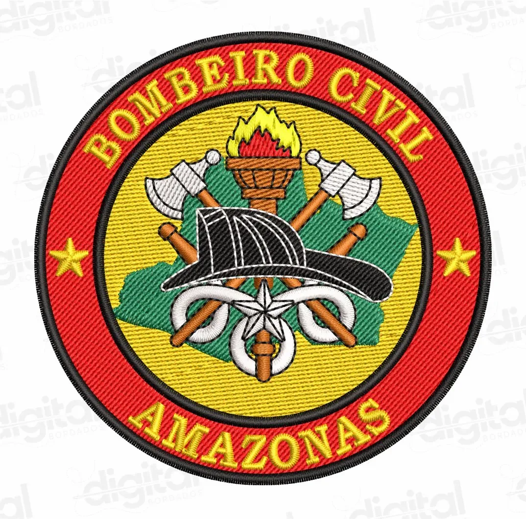 Matriz Bordado Bombeiro Civil Amazonas
