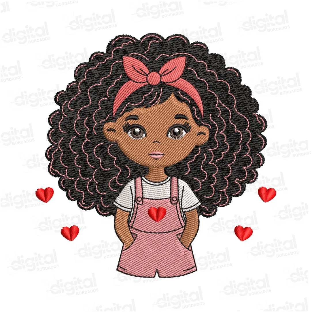 Matriz Bordado Bonequinha Morena