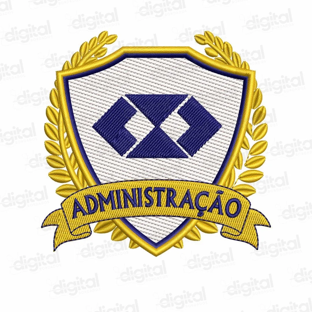 Matriz Bordado Brasão Administração 1