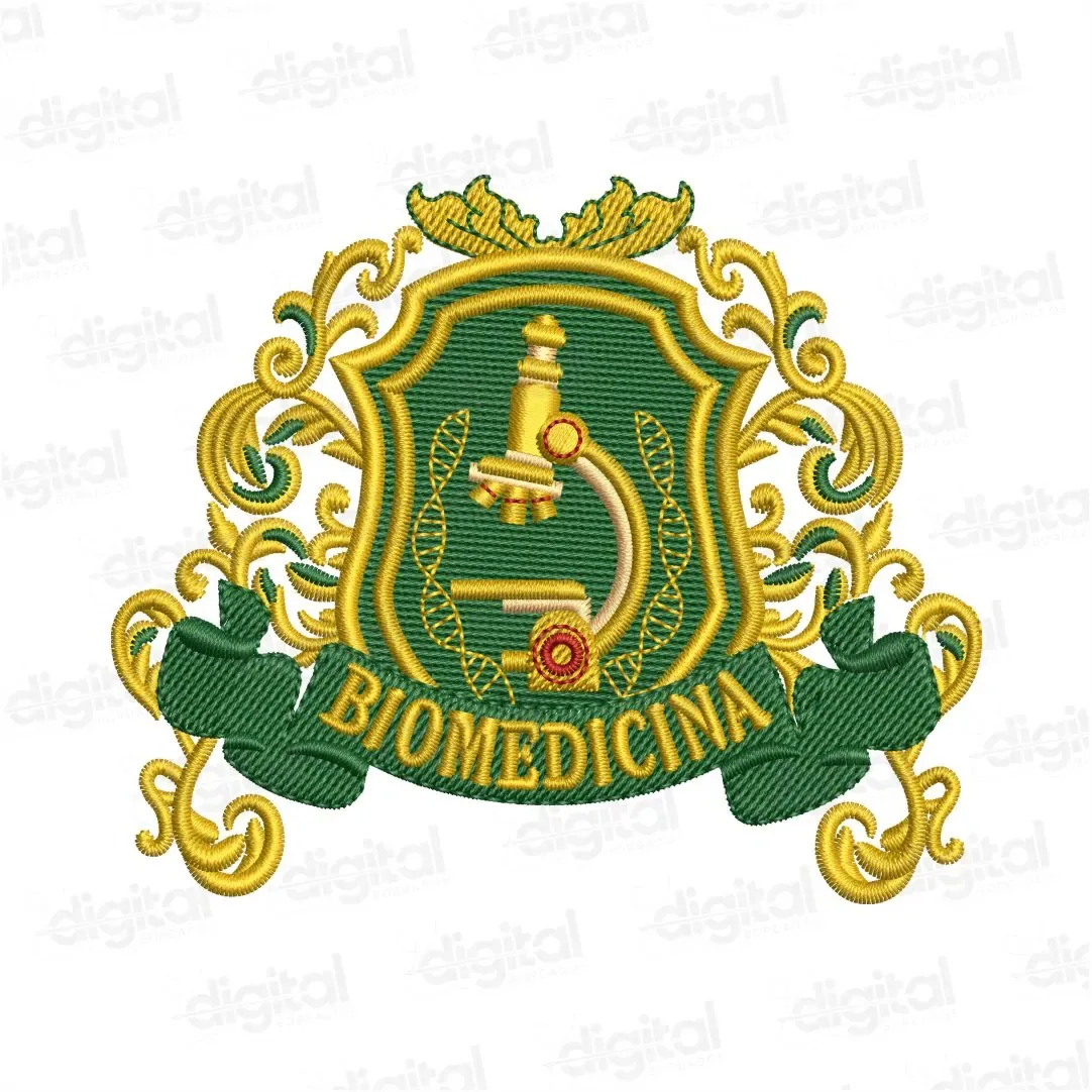 Matriz Bordado Brasão Biomedicina 1