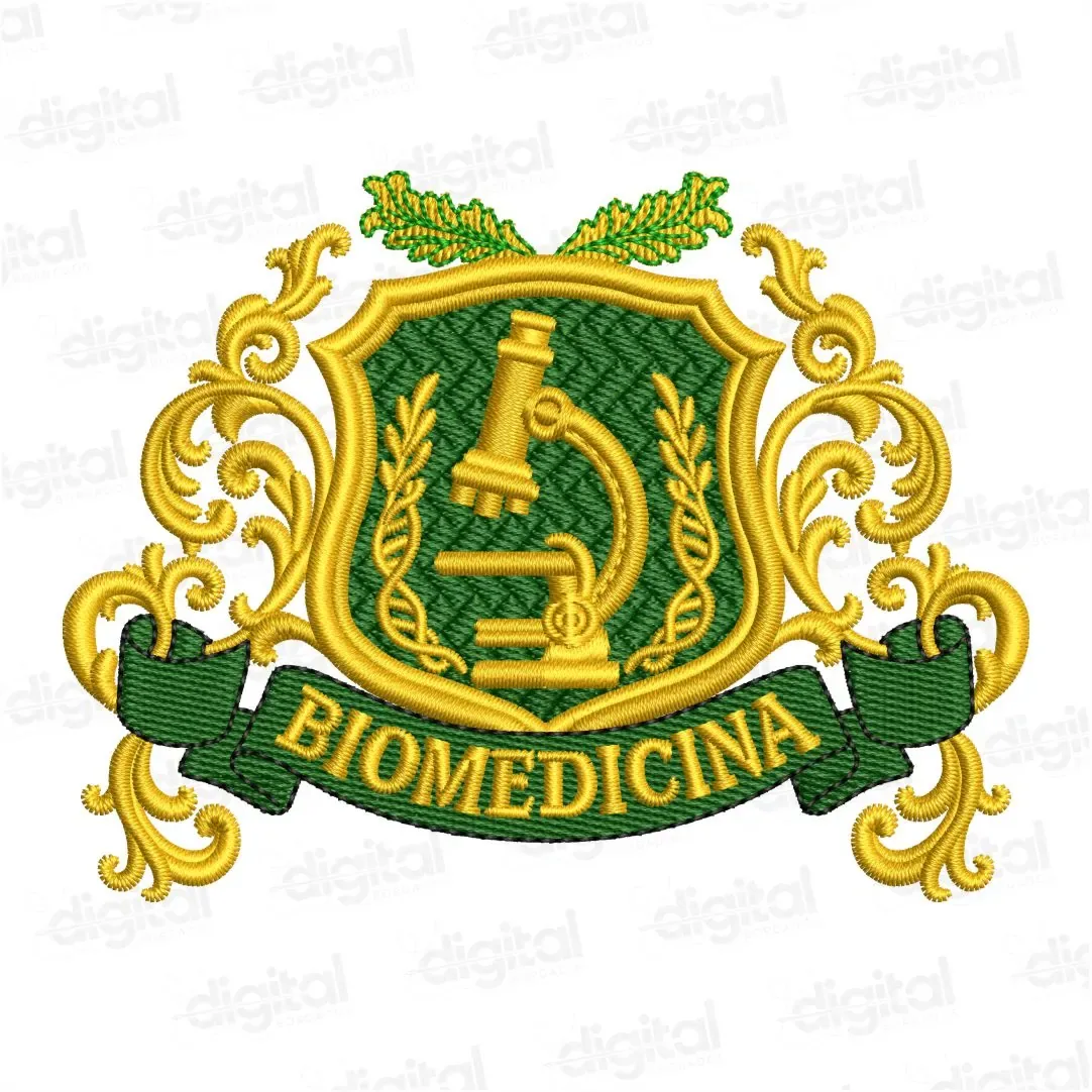 Matriz Bordado Brasão Biomedicina 2