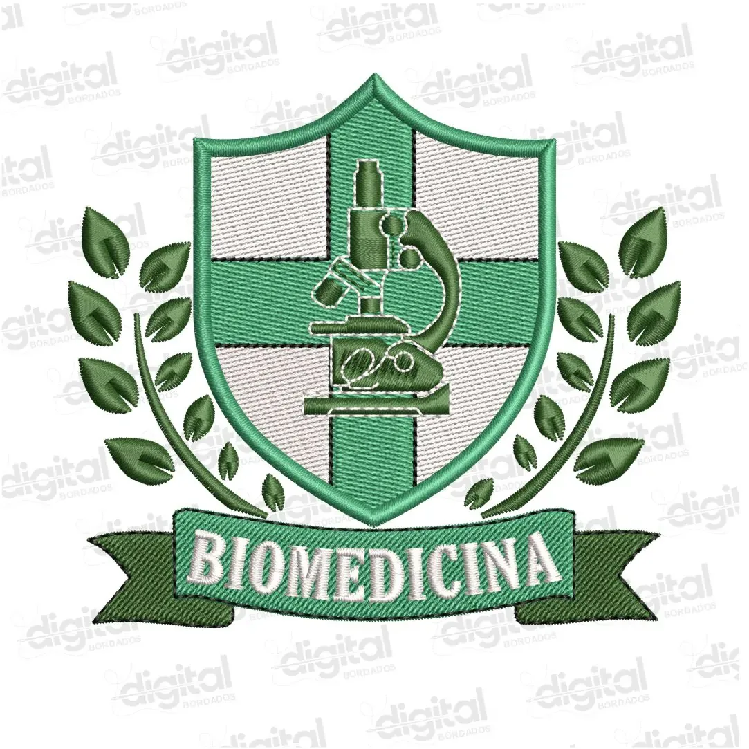Matriz Bordado Brasão Biomedicina 4