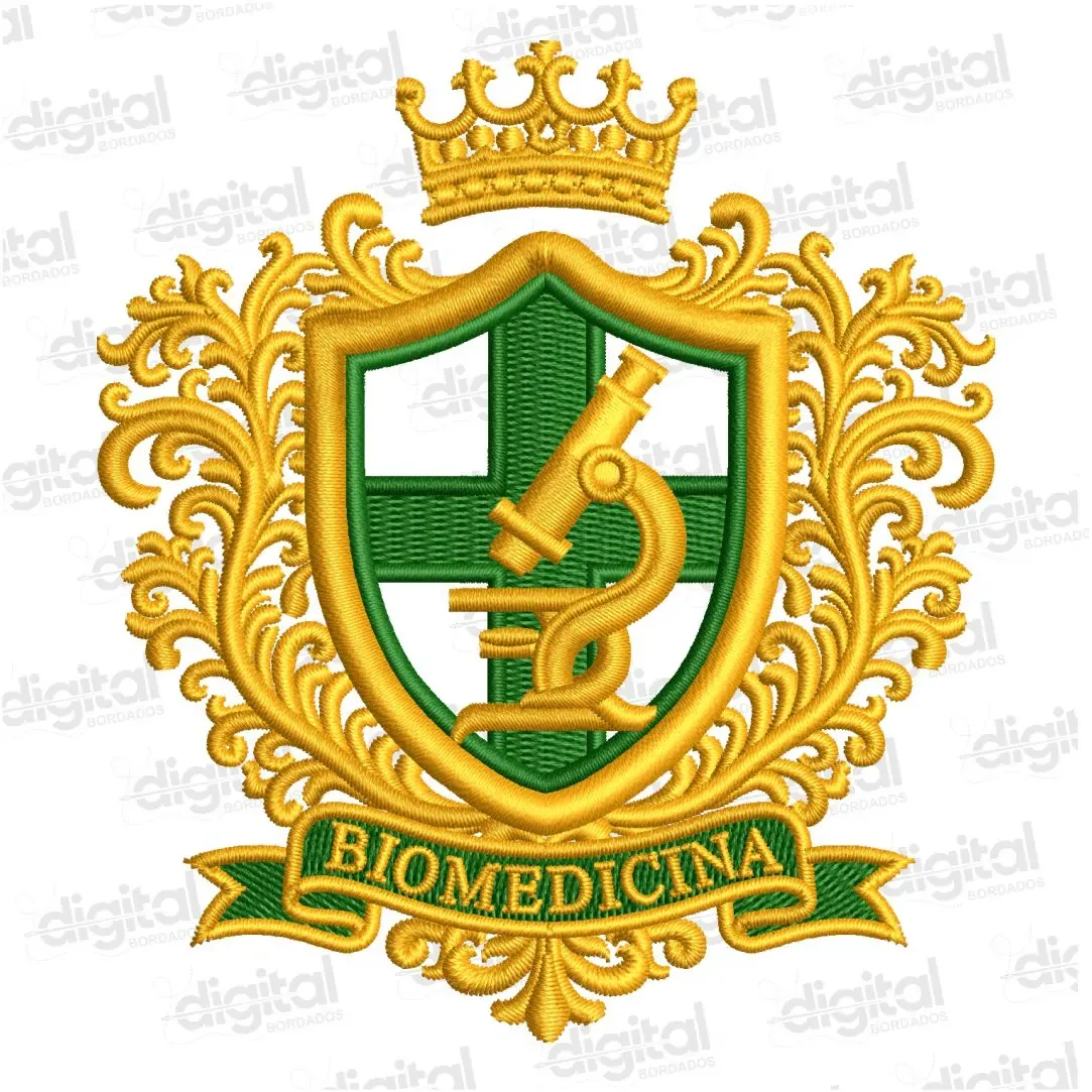 Matriz Bordado Brasão Biomedicina 5