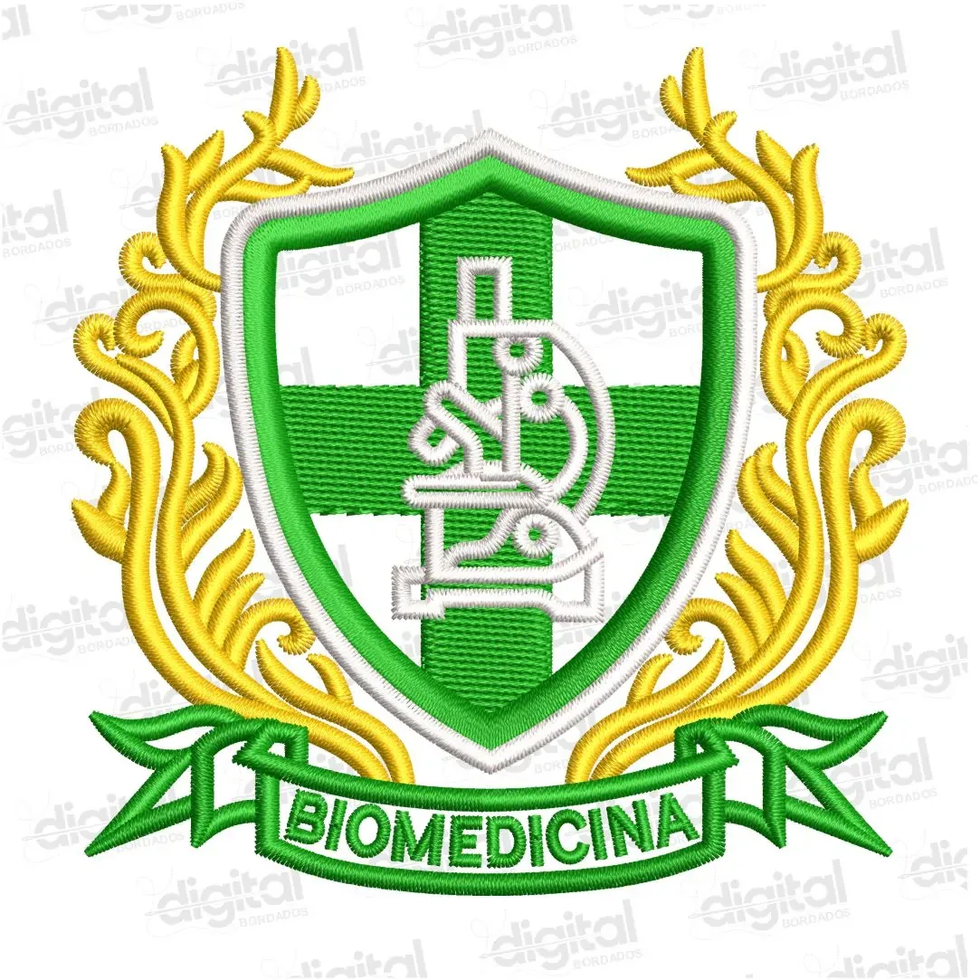 Matriz Bordado Brasão Biomedicina 6