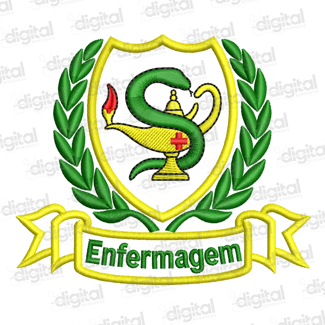 Matriz Bordado Brasão Enfermagem 11