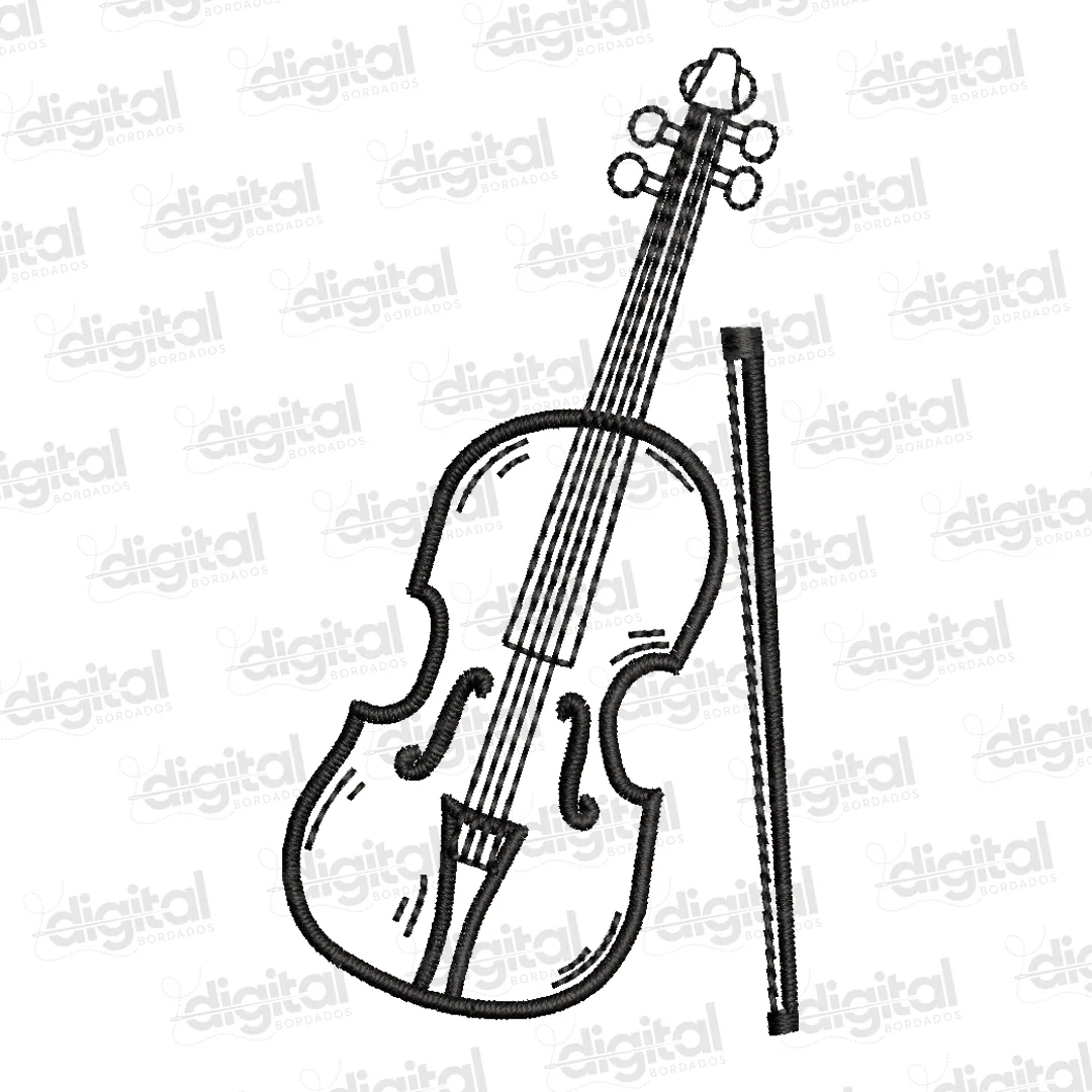 Matriz Bordado Instrumento Violino 1