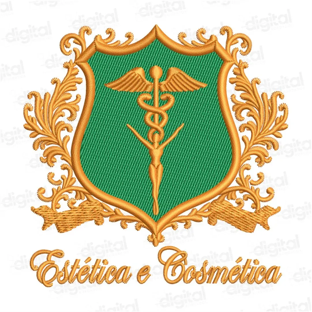 Matriz Bordado Brasão Estética e Cosmética 2