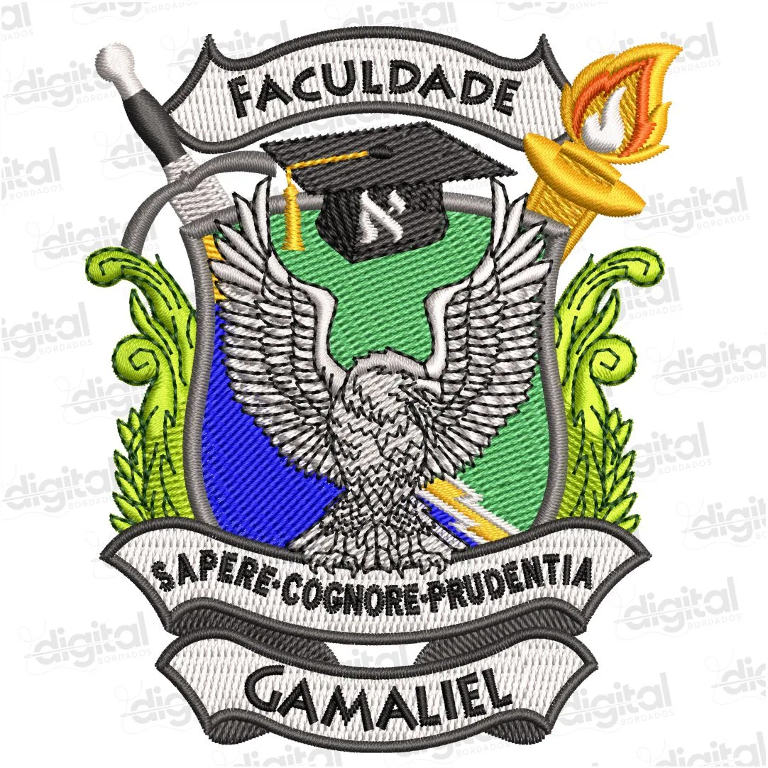 Matriz Bordado Brasão Faculdade Gamaliel