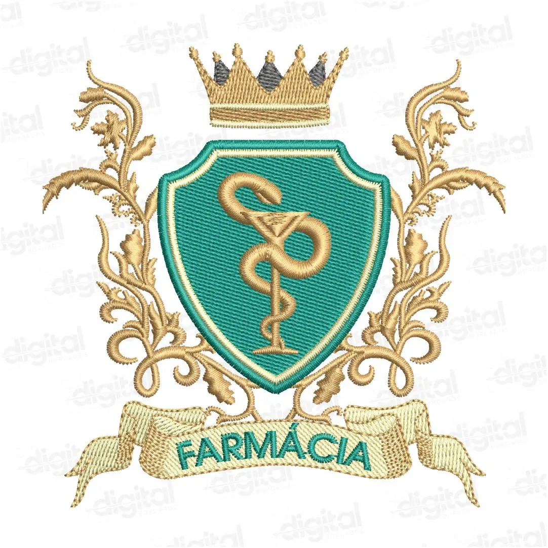 Matriz Bordado Brasão Farmácia 5