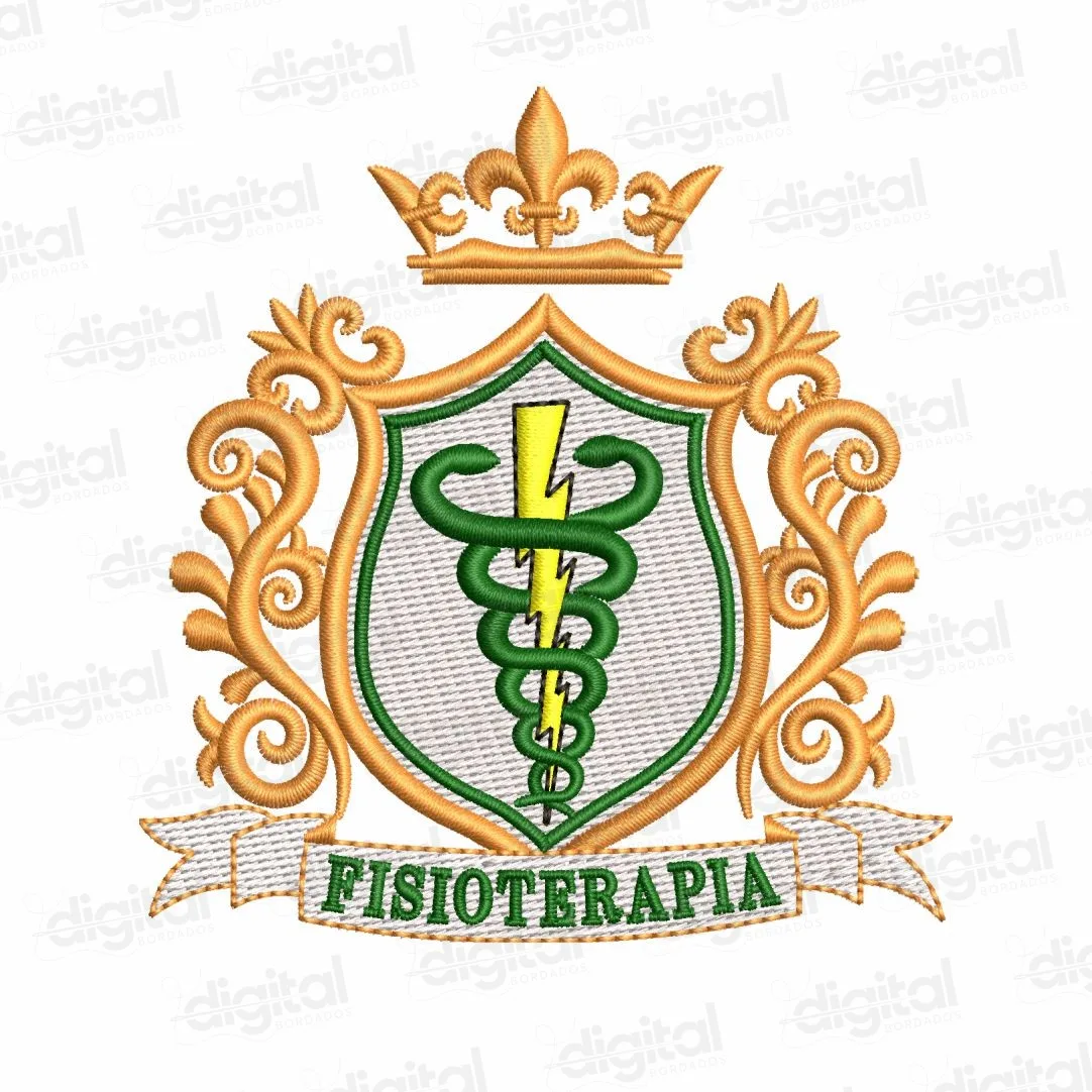 Matriz Bordado Brasão Fisioterapia 1