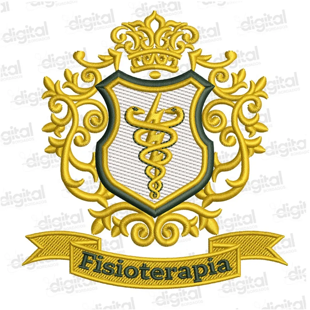 Matriz Bordado Brasão Fisioterapia 4