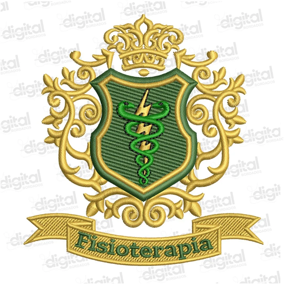 Matriz Bordado Brasão Fisioterapia 5