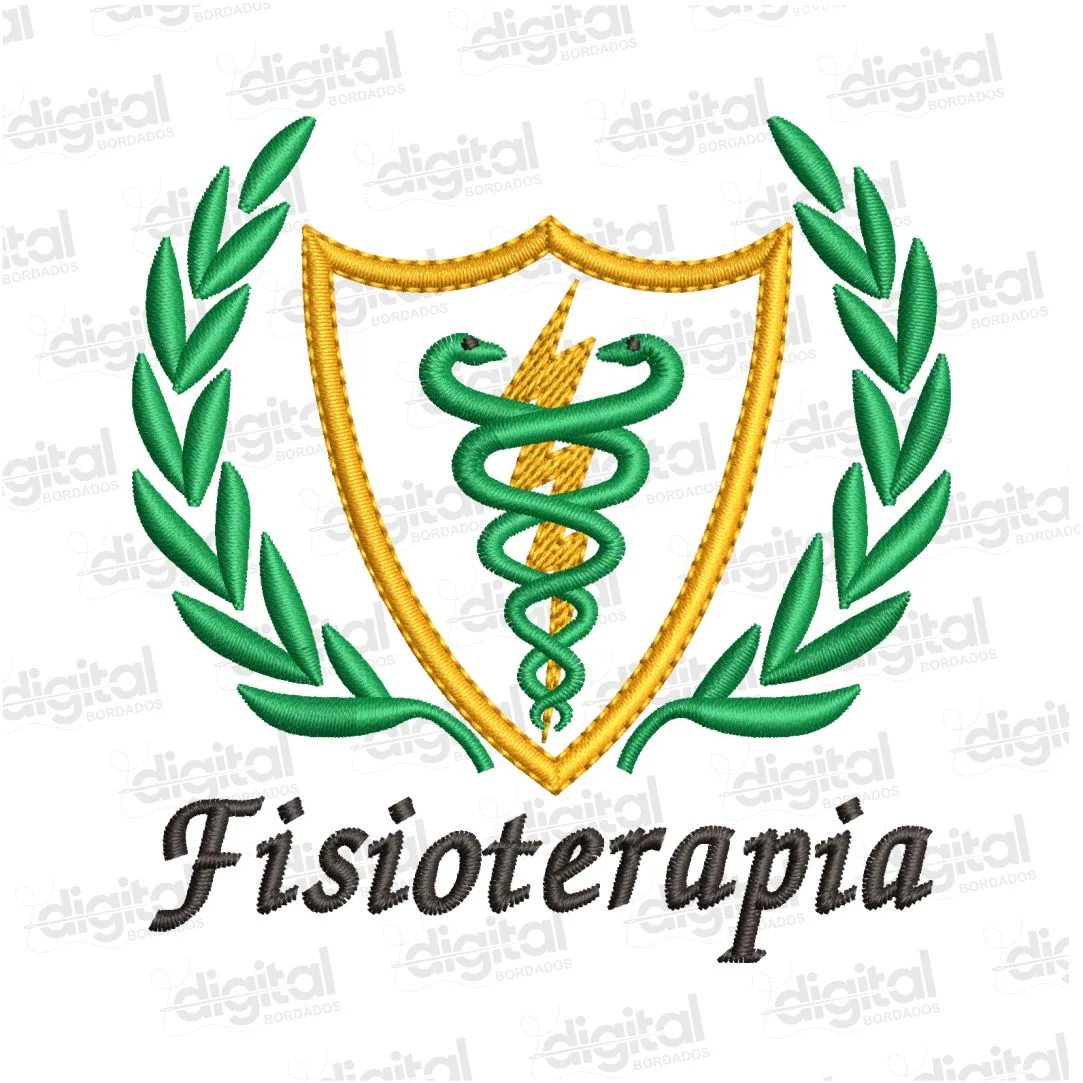 Matriz Bordado Brasão Fisioterapia 6