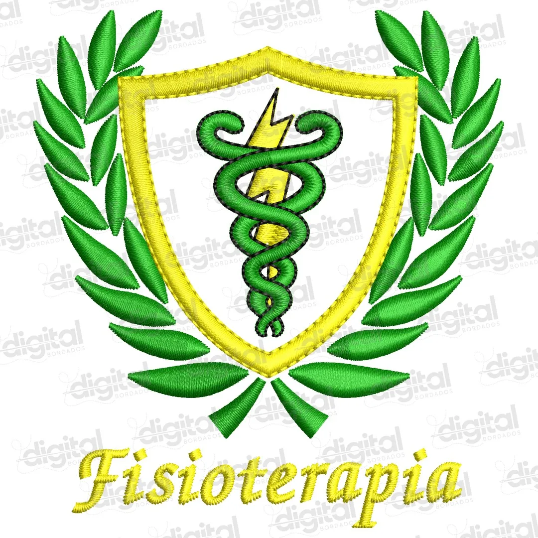 Matriz Bordado Brasão Fisioterapia 9