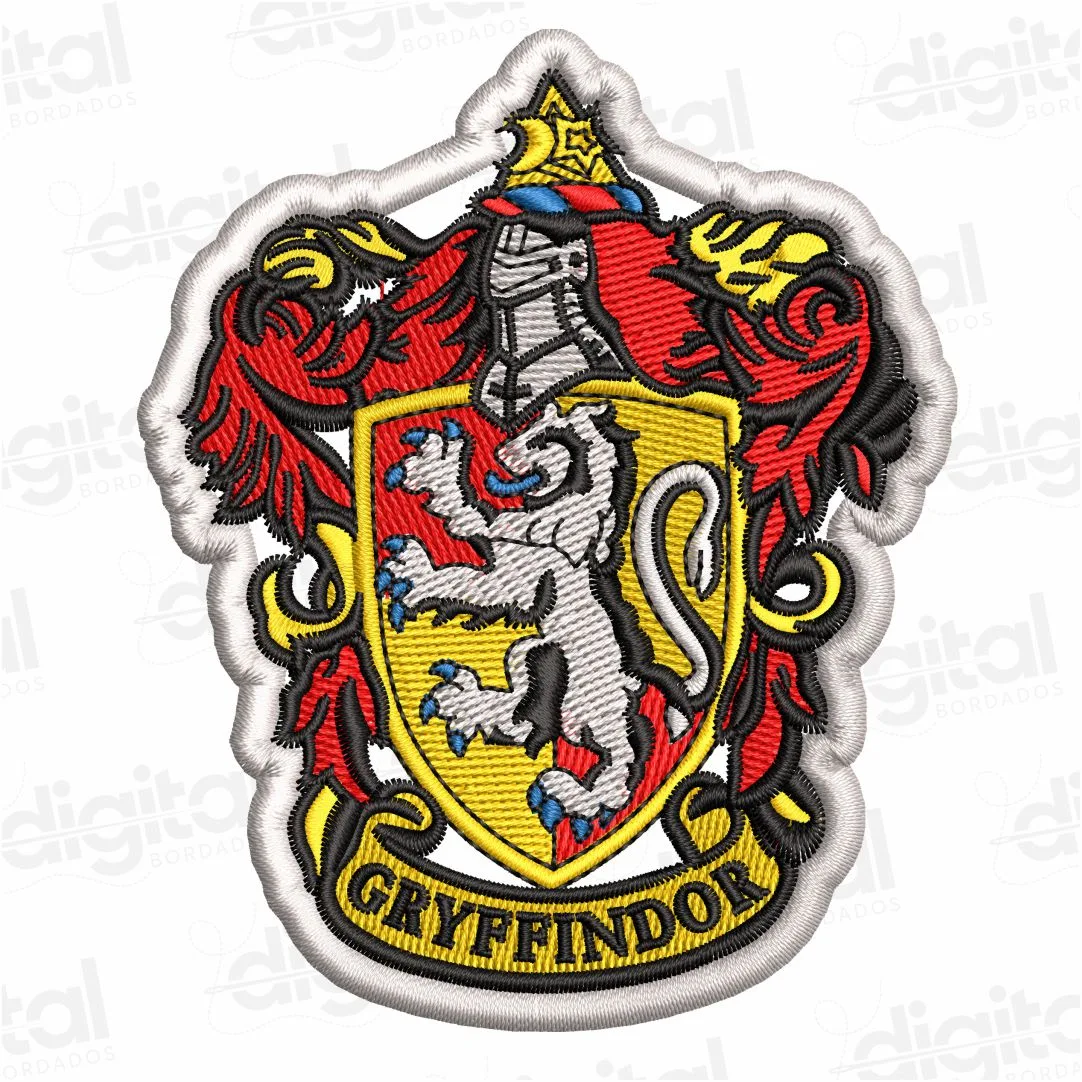 Matriz Bordado Brasão Gryffindor (Grifinória)