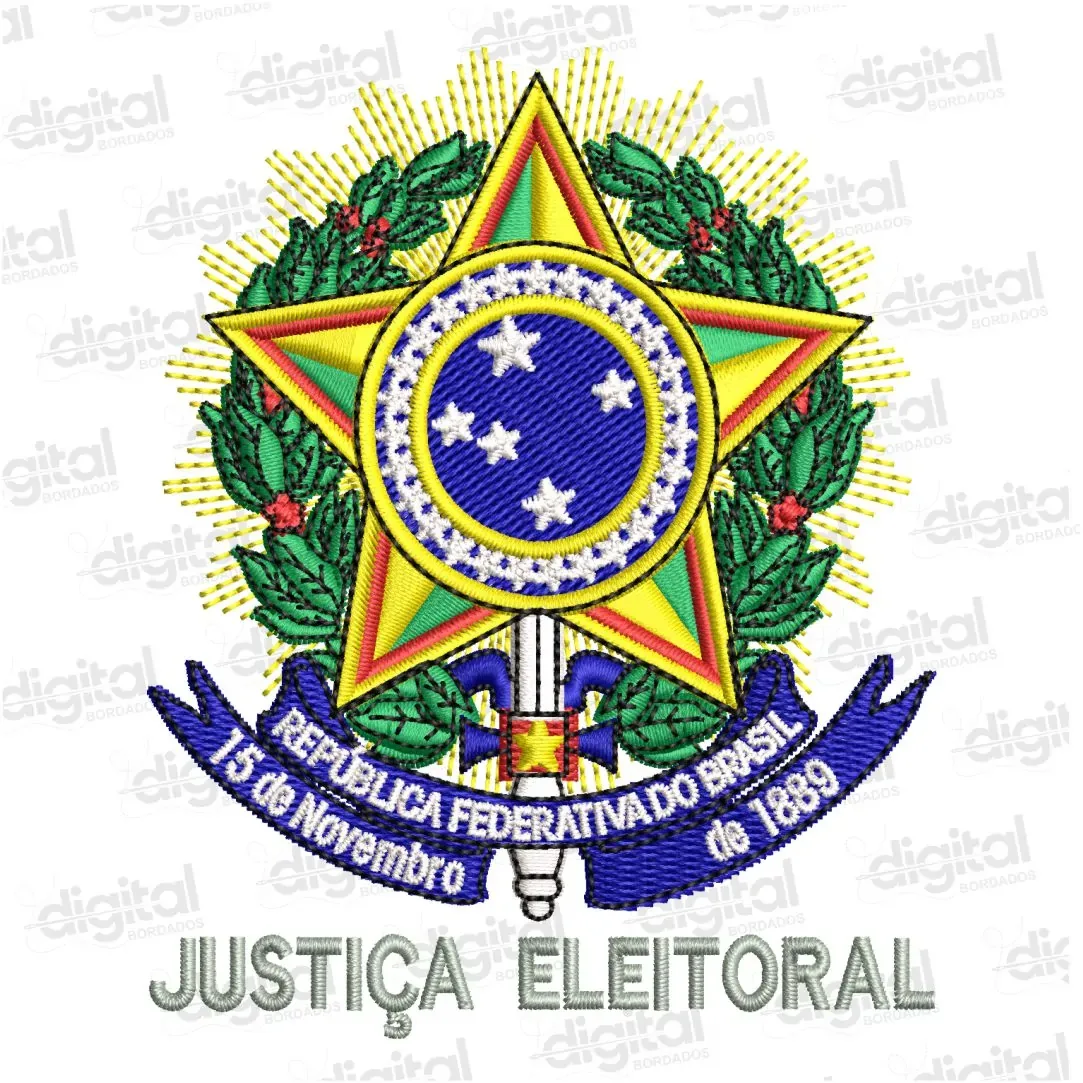 Matriz Bordado Brasão Justiça Eleitoral
