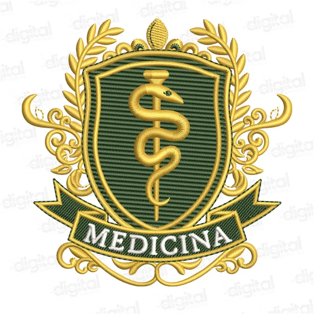 Matriz Bordado Brasão Medicina 11