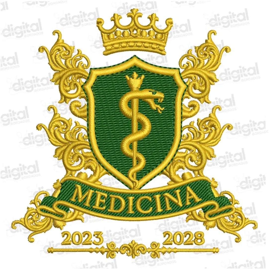 Matriz Bordado Brasão Medicina 12