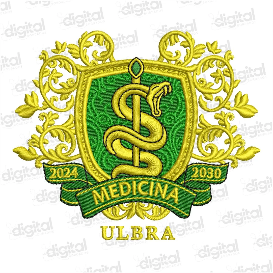 Matriz Bordado Brasão Medicina Ulbra