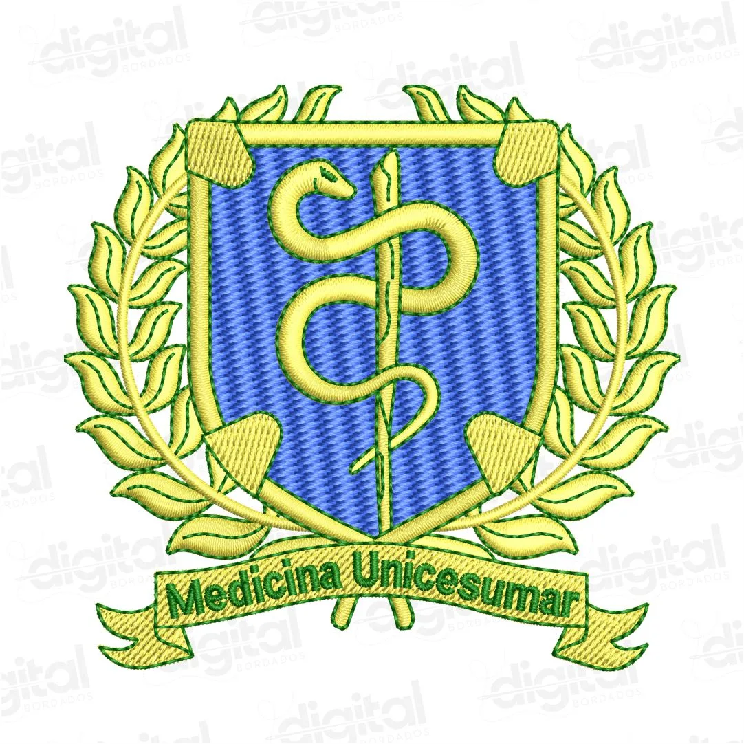 Matriz Bordado Brasão Medicina Unicesumar