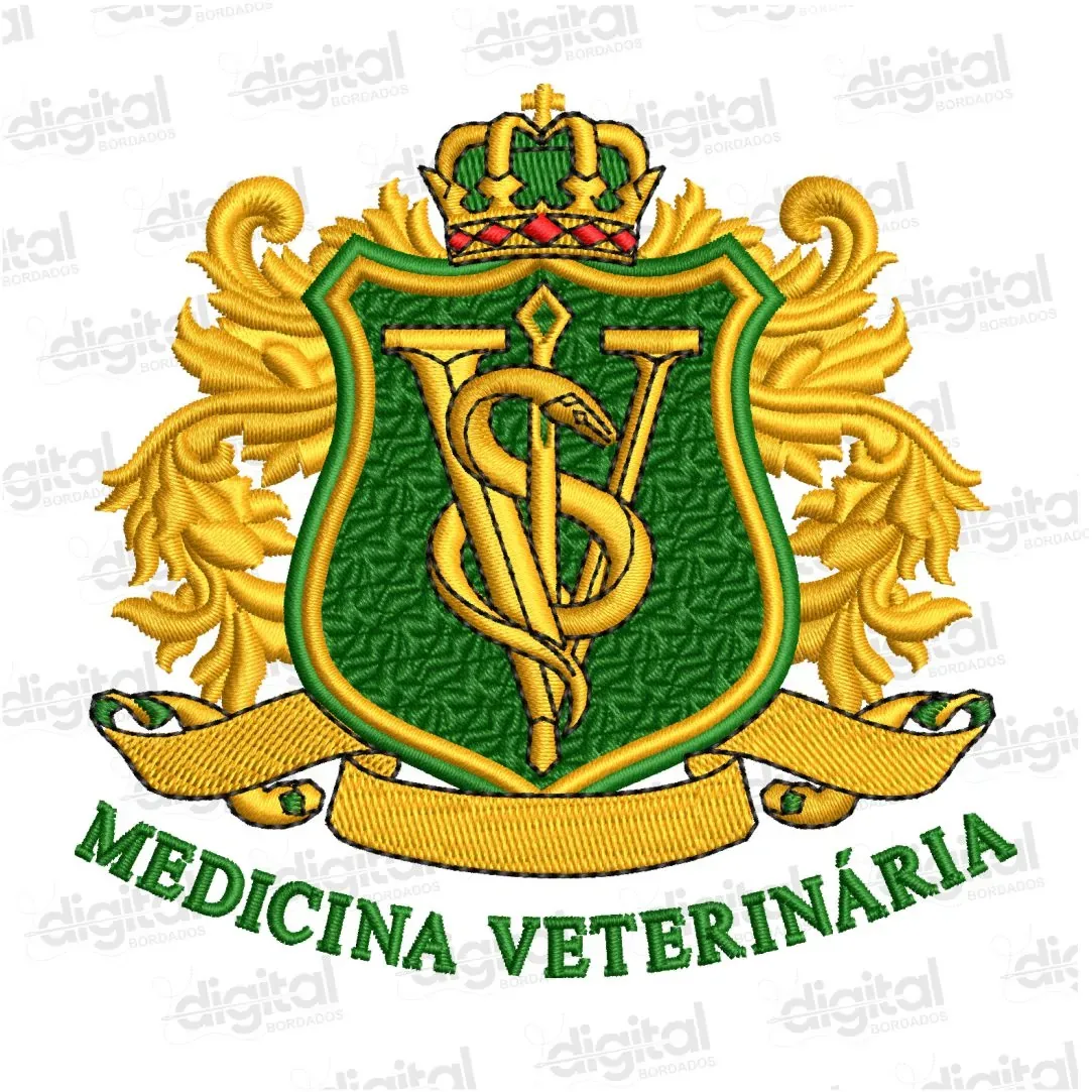 Matriz Bordado Brasão Medicina Veterinária 2