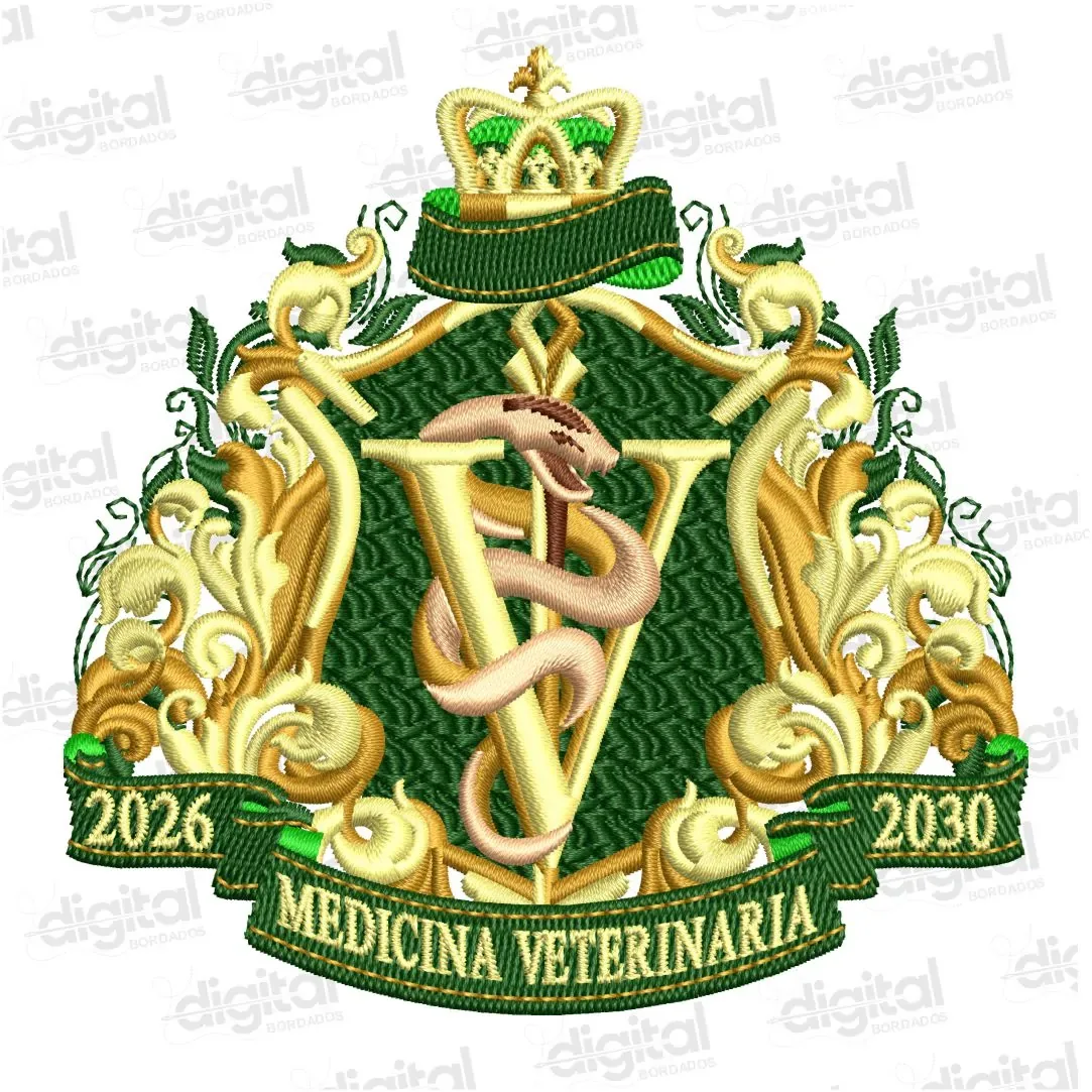 Matriz Bordado Brasão Medicina Veterinária