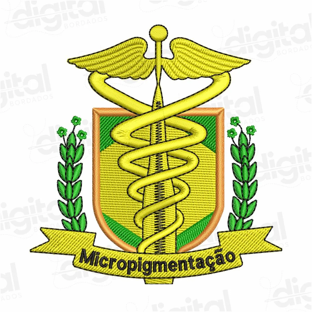 Matriz Bordado Brasão Micropigmentação