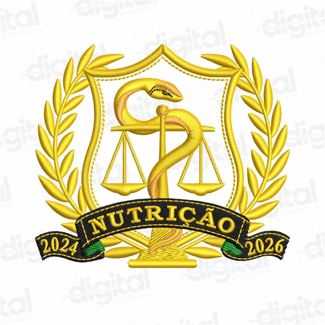 Matriz Bordado Brasão Nutrição 1