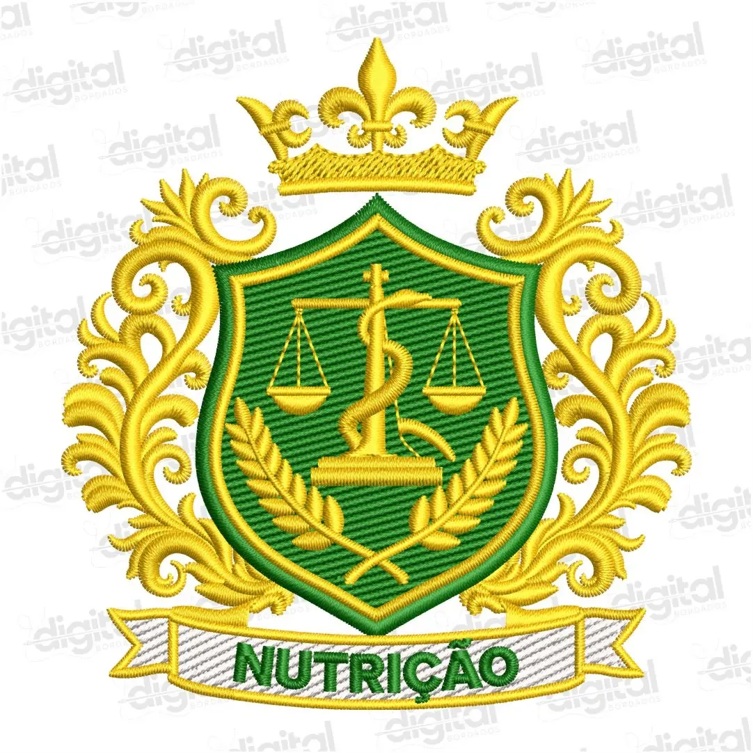 Matriz Bordado Brasão Nutrição 4