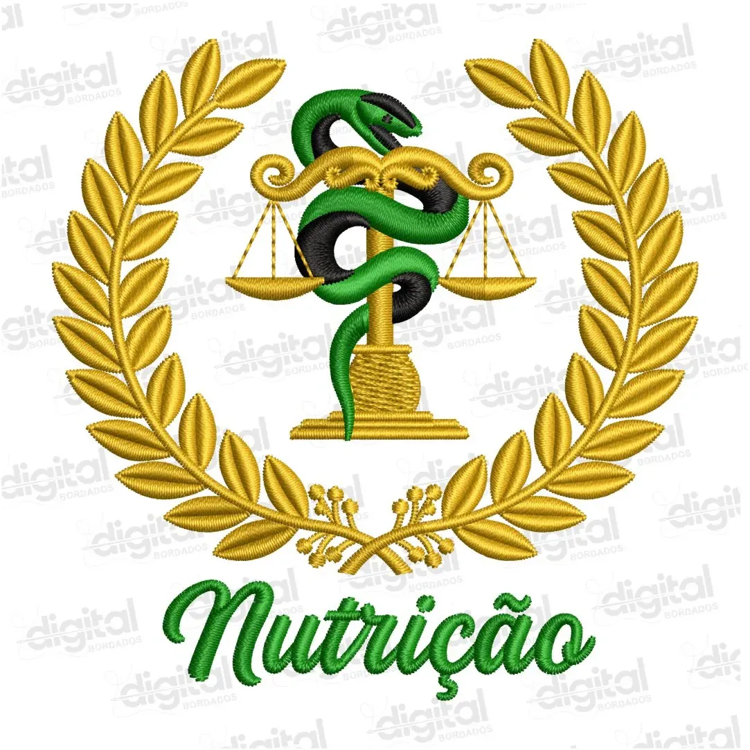 Matriz Bordado Brasão Nutrição 6