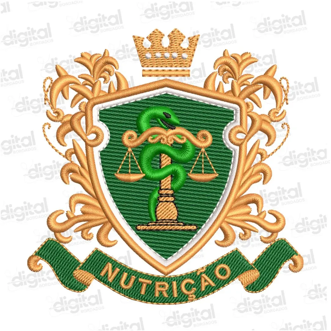 Matriz Bordado Brasão Nutrição 7