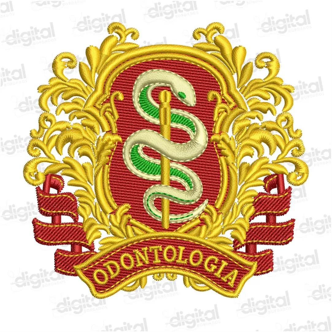 Matriz Bordado Brasão Odontologia 10