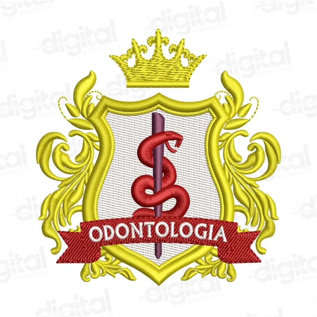 Matriz Bordado Brasão Odontologia 1