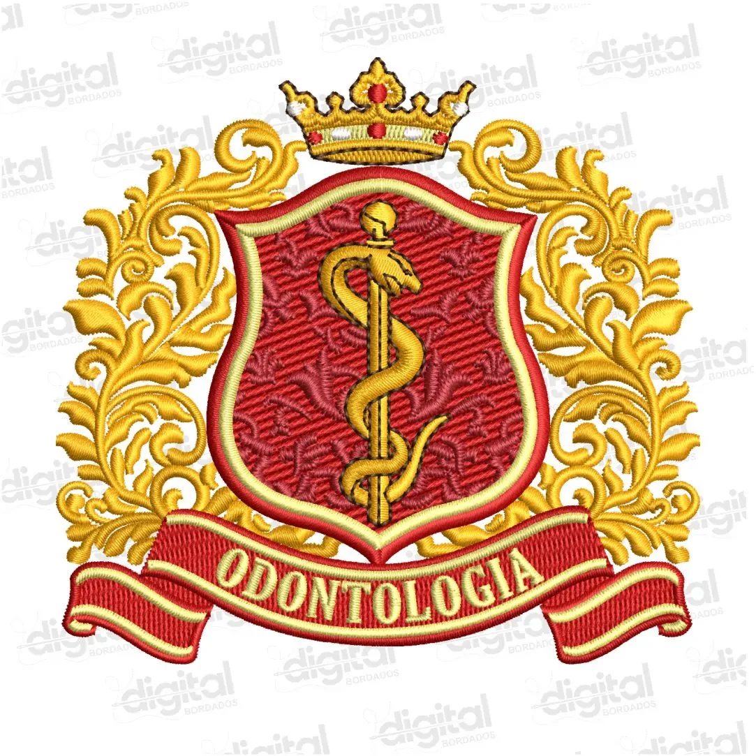 Matriz Bordado Brasão Odontologia 11
