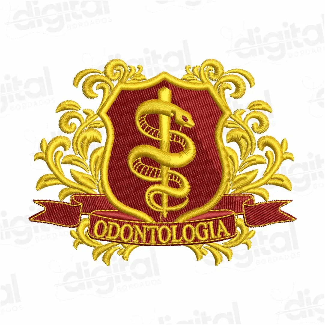 Matriz Bordado Brasão Odontologia 2