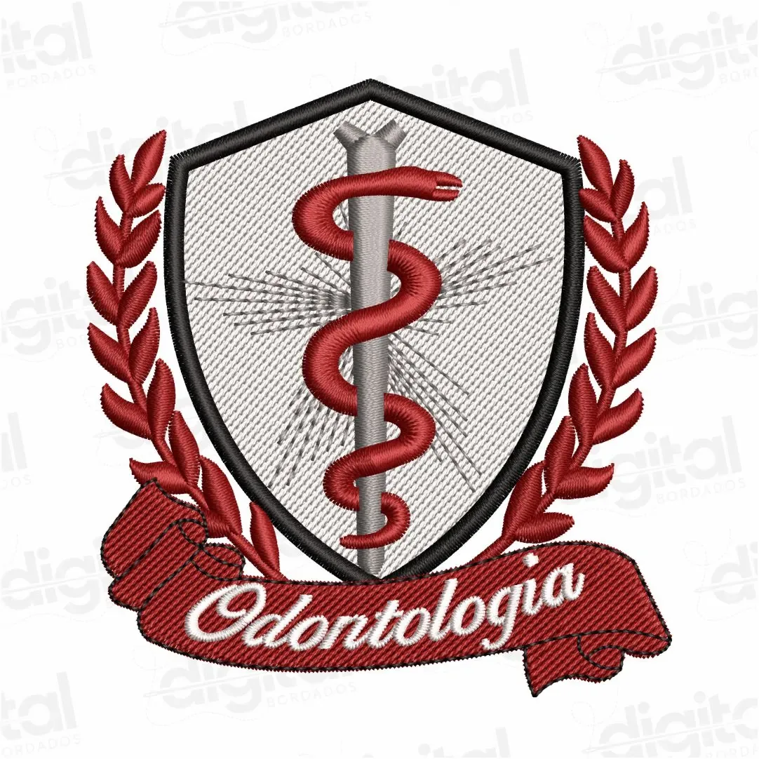 Matriz Bordado Brasão Odontologia 3